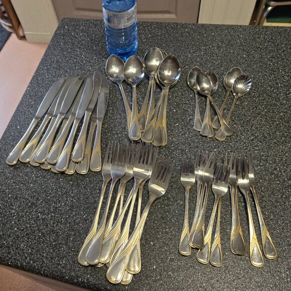 Edelstahl Rostfrei 18/10 Stainless Flatware Set - Picture 1 of 4